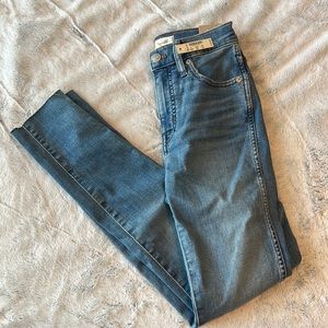 Madewell 10” High-Rise Skinny Jeans, Size 23W